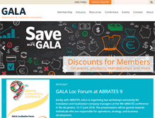 Tablet Screenshot of gala-global.org